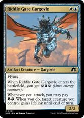 【Foil】(201)《謎の門のガーゴイル/Riddle Gate Gargoyle》[MH3] 金C