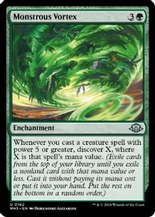 (162)《怪物渦/Monstrous Vortex》[MH3] 緑U