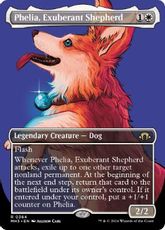 【Foil】(364)■ボーダーレス■《溌剌の牧羊犬、フィリア/Phelia, Exuberant Shepherd》[MH3-BF] 白R