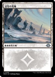 (229)《冠雪の荒地/Snow-Covered Wastes》[MH3] 土地U