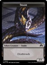 【Foil】(020)《蛇トークン/Snake Token》[MH3] 黒