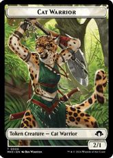 【Foil】(005)《猫・戦士トークン/Cat Warrior Token》[MH3] 白