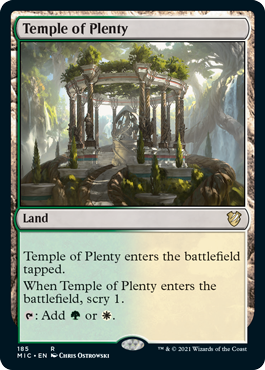 (185)《豊潤の神殿/Temple of Plenty》[MIC] 土地R
