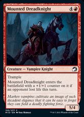 【Foil】(150)《馬上の戦慄騎士/Mounted Dreadknight》[MID] 赤C