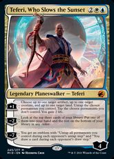 【Foil】(245)《日没を遅らせる者、テフェリー/Teferi, Who Slows the Sunset》[MID] 金R