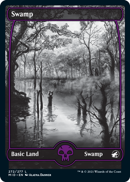 (272)■フルアート■《沼/Swamp》[MID] 土地