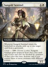 【Foil】(332)■拡張アート■《日金の歩哨/Sungold Sentinel》[MID-BF] 白R