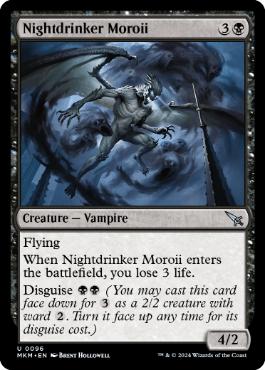 (096)《夜呑みモロイ/Nightdrinker Moroii》[MKM] 黒U
