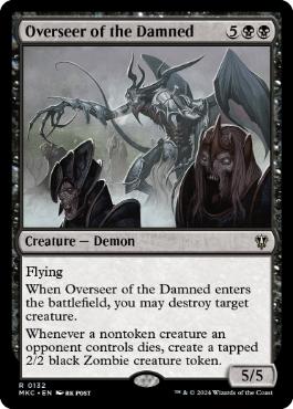 (132)《忌むべき者の監視者/Overseer of the Damned》[MKC] 黒R