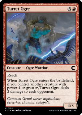 (152)《砲塔のオーガ/Turret Ogre》[CLU] 赤C