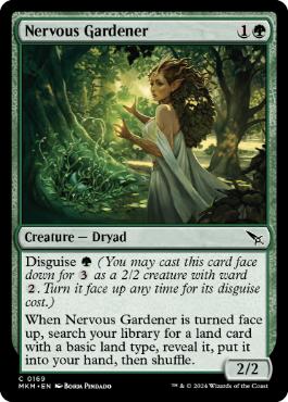 (169)《神経質な庭師/Nervous Gardener》[MKM] 緑C