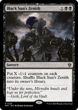 (126)《黒の太陽の頂点/Black Sun's Zenith》[MKC] 黒R