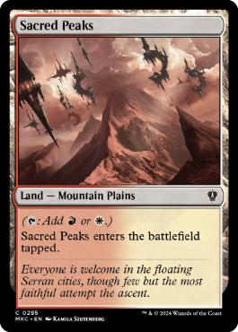 (285)《聖なる峰/Sacred Peaks》[MKC] 土地C