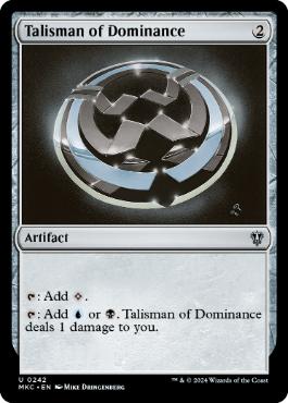 (242)《威圧のタリスマン/Talisman of Dominance》[MKC] 茶U