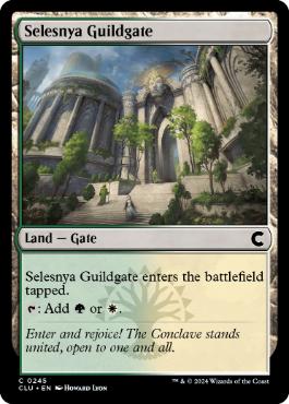 (245)《セレズニアのギルド門/Selesnya Guildgate》[CLU] 土地C
