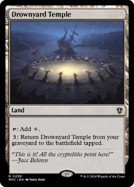 (259)《溺墓の寺院/Drownyard Temple》[MKC] 土地R