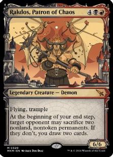 (320)■ショーケース■《混沌の守護者、ラクドス/Rakdos, Patron of Chaos》[MKM-BF] 金R
