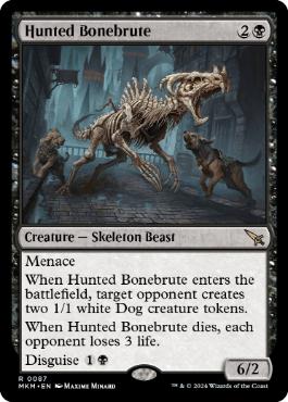 (087)《狩り立てられた暴骨/Hunted Bonebrute》[MKM] 黒R