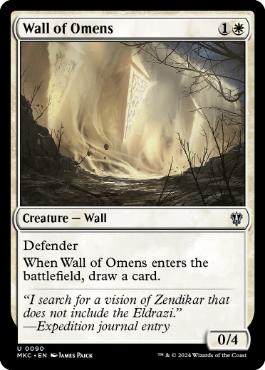 (090)《前兆の壁/Wall of Omens》[MKC] 白U
