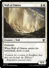 (090)《前兆の壁/Wall of Omens》[MKC] 白U