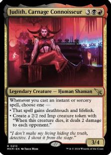 【Foil】(210)《大虐殺の審美家、ジュディス/Judith, Carnage Connoisseur》[MKM] 金R