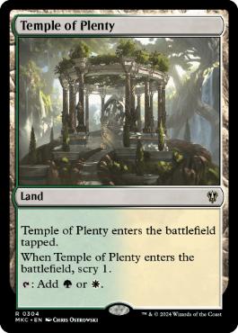 (304)《豊潤の神殿/Temple of Plenty》[MKC] 土地R