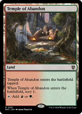 (301)《奔放の神殿/Temple of Abandon》[MKC] 土地R