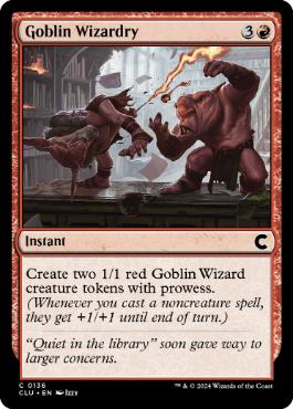 (136)《ゴブリンの魔術/Goblin Wizardry》[CLU] 赤C
