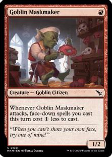 (130)《ゴブリンの仮面職人/Goblin Maskmaker》[MKM] 赤C