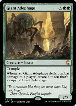 (164)《巨大オサムシ/Giant Adephage》[CLU] 緑R