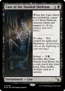 (080)《謎の骸骨の事件/Case of the Stashed Skeleton》[MKM] 黒R