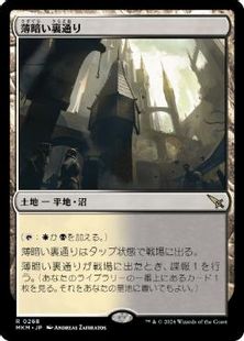 【Foil】(268)《薄暗い裏通り/Shadowy Backstreet》[MKM] 土地R