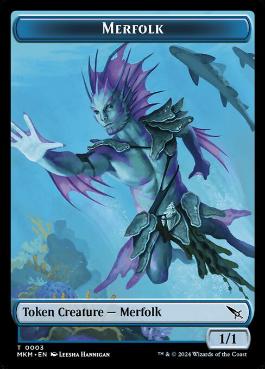 (003)《マーフォークトークン/Merfolk token》[MKM] 青