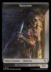 【Foil】(005)《スケルトントークン/Skeleton token》[MKM] 黒