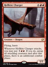 【Foil】《ヘルカイトの突撃者/Hellkite Charger》[MM2] 赤R