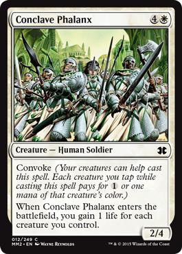 《議事会の密集軍/Conclave Phalanx》[MM2] 白C