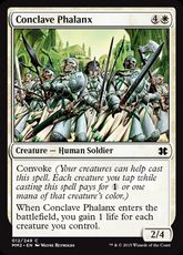 【Foil】《議事会の密集軍/Conclave Phalanx》[MM2] 白C