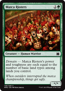 《マトカの暴動者/Matca Rioters》[MM2] 緑C