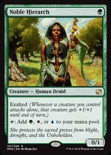 【Foil】《貴族の教主/Noble Hierarch》[MM2] 緑R