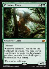 【Foil】《原始のタイタン/Primeval Titan》[MM2] 緑R