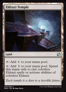 【Foil】《エルドラージの寺院/Eldrazi Temple》[MM2] 土地U