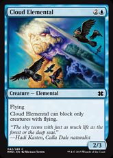 【Foil】《雲の精霊/Cloud Elemental》[MM2] 青C