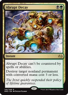 【Foil】《突然の衰微/Abrupt Decay》[MM3] 金R