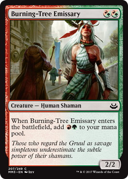 《炎樹族の使者/Burning-Tree Emissary》[MM3] 金C
