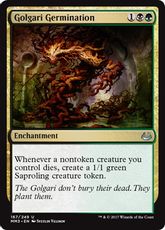 【Foil】《ゴルガリの発芽/Golgari Germination》[MM3] 金U