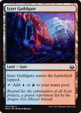 【Foil】《イゼットのギルド門/Izzet Guildgate》[MM3] 土地C