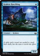 【Foil】《クラーケンの幼子/Kraken Hatchling》[MM3] 青C