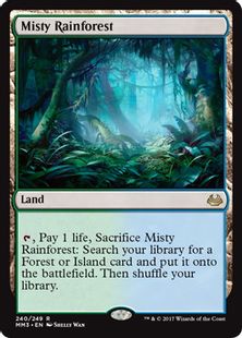 【Foil】《霧深い雨林/Misty Rainforest》[MM3] 土地R