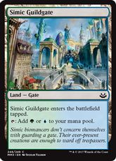 【Foil】《シミックのギルド門/Simic Guildgate》[MM3] 土地C