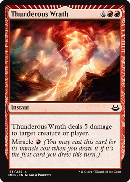 《轟く怒り/Thunderous Wrath》[MM3] 赤C
